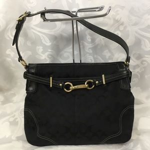 COACH Hamptons Hobo/Shoulder Bag, Blk, E0868-12469